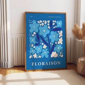 Floral Elegance- Floraison Florists & Artists Exhibition Poster